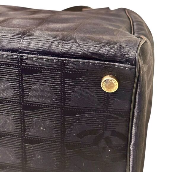 Chanel Travel Line Small Tote Bag Black Gold Hardware - Picture 13 of 16